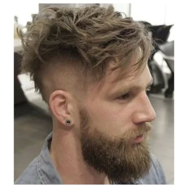 Balanced Out Wolf Cut Men’s Hairstyle