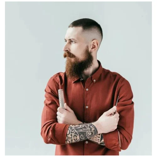 Beard Buzz Cut Hairstyle